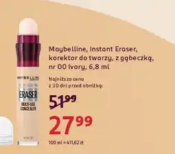 Rossmann Korektor w płynie 00 ivory Maybelline Eraser Instant Anti Age oferta