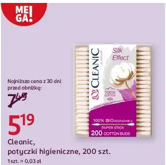 Rossmann Patyczki higieniczne pudełko prostokątne Cleanic oferta