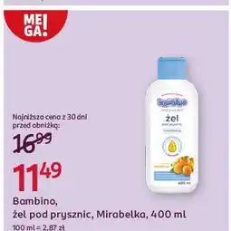 Rossmann Żel pod prysznic mirabelka Bambino Rodzina oferta