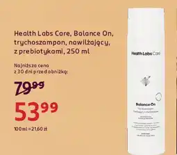 Rossmann Trychoszampon nawilżający z prebiotykami Health Labs Care Balance On oferta