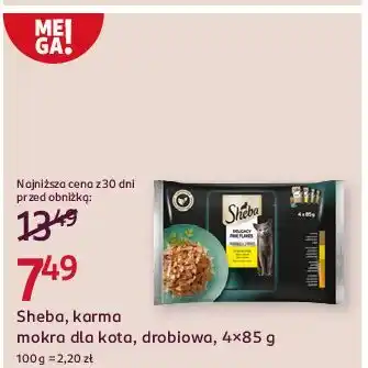 Rossmann Karma dla kota smaki drobiowe Sheba Selection In Sauce oferta