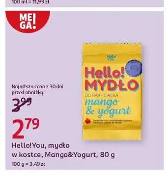 Rossmann Mydło do rąk i ciała mango & yogurt Hello!You oferta