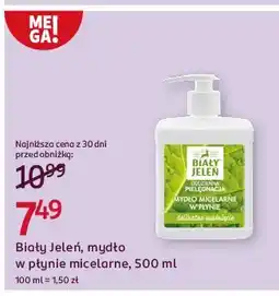 Rossmann Mydło micelarne w płynie Biały Jeleń oferta