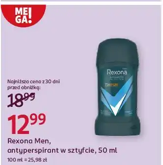 Rossmann Dezodorant cobalt dry Rexona Men Advanced Protection oferta