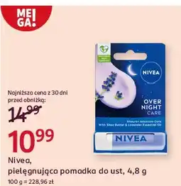 Rossmann Pomadka over night Nivea oferta