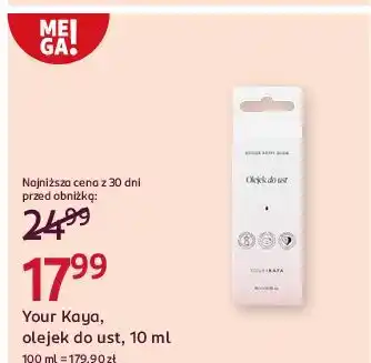 Rossmann Olejek do ust cynober Your Kaya oferta