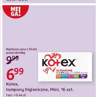 Rossmann Tampony mini Kotex Ultra oferta