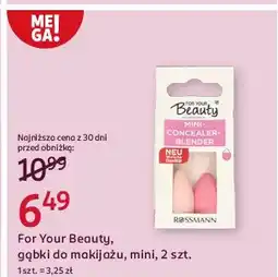 Rossmann Gąbki do makijążu mini For Your Beauty oferta