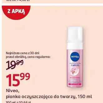 Rossmann Pianka oczyszczająca Nivea Rose Touch oferta