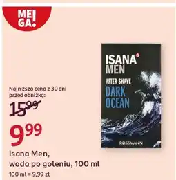 Rossmann Woda po goleniu Isana For Men Dark Ocean oferta