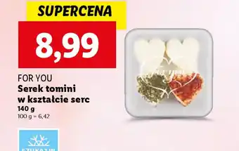 Lidl For you serek tomini w kształcie serc oferta