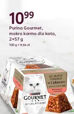 Rossmann Karma dla kota mus z łososiem Purina Gourmet Revelations oferta