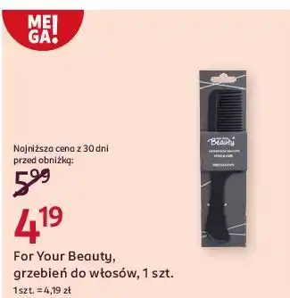 Rossmann Grzebień do włosów For Your Beauty oferta