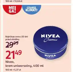 Rossmann Krem do twarzy i ciała Nivea Creme oferta