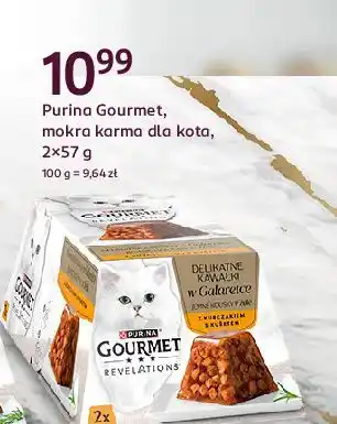 Rossmann Karma dla kota mus z kurczakiem Purina Gourmet Revelations oferta