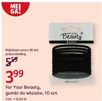 Rossmann Gumki do włosów For Your Beauty Basic oferta