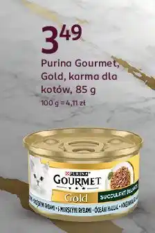 Rossmann Karma dla kota z tuńczykiem Purina Gourmet Gold oferta