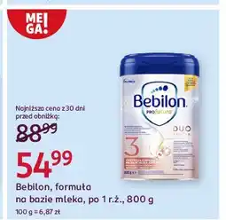 Rossmann Mleko 3 Bebilon Profutura Duo Biotik oferta