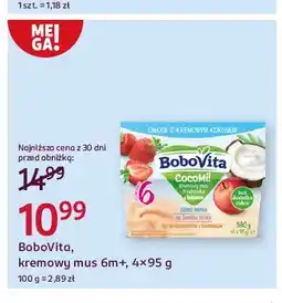 Rossmann Kremowy mus truskawka i banan Bobovita Cocomi! oferta