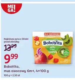 Rossmann Mus jabłko kiwi acerola Bobovita oferta