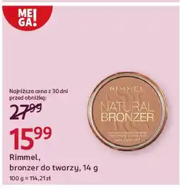 Rossmann Bronzer do twarzy nr 002 sunbronze Rimmel Natural oferta