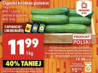 Delikatesy Centrum Ogórki krótkie polskie oferta