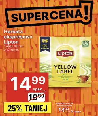 Delikatesy Centrum Herbata ekspresowa Lipton oferta