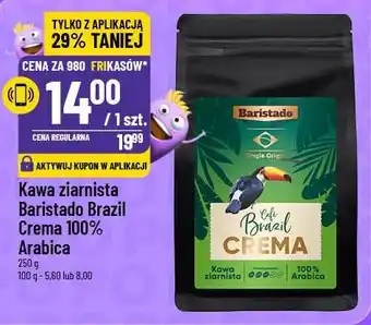 Polomarket Kawa ziarnista Baristado Brazil Crema 100% Arabica oferta