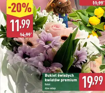 ALDI Bukiet świeżych kwiatów premium oferta