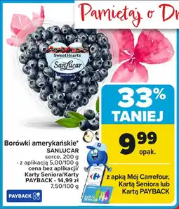 Carrefour Borówki amerykańskie SANLUCAR serce oferta