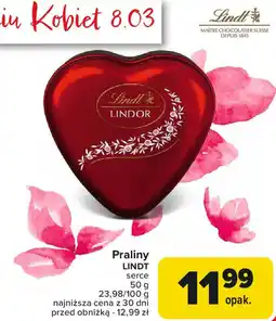 Carrefour Praliny LINDT serce oferta