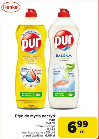 Carrefour Płyn do mycia naczyń PUR oferta