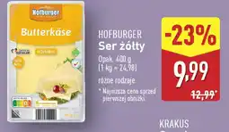 ALDI HOFBURGER Ser żółty oferta