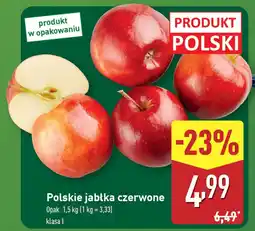 ALDI Polskie jabłka czerwone oferta