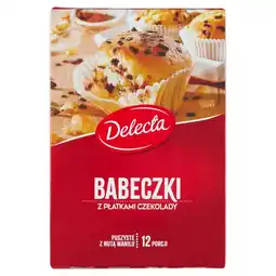 Dino Delecta Babeczki z płatkami czekolady mieszanka do wypieku ciasta 280 g oferta