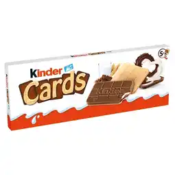 Dealz Kinder Cards Wafel wypełniony mlecznym i kakaowym nadzieniem 128 g (10 sztuk) oferta