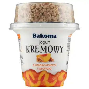 Delikatesy Centrum Bakoma Jogurt kremowy z brzoskwiniami i granolą 230 g oferta