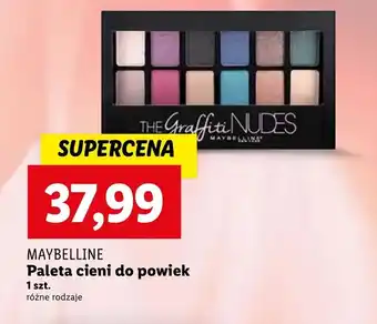 Lidl Paleta cieni do powiek Maybelline oferta