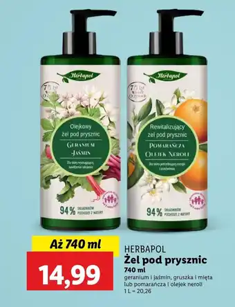 Lidl Olejek pod prysznic Herbapol oferta