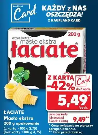 Kaufland Masło ekstra Łaciate oferta