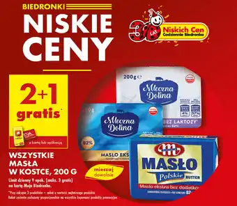 Biedronka Masło w kostce 200g oferta