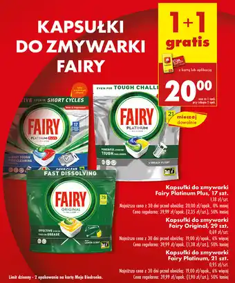 Biedronka Kapsułki do zmywarki Fairy oferta