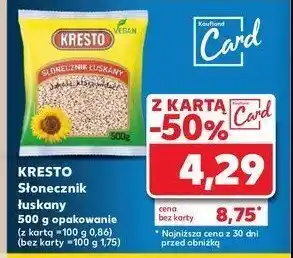 Kaufland Słonecznik łuskany Kresto oferta