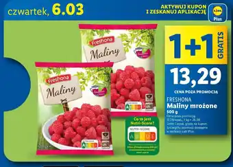 Lidl Maliny mrożone Freshona oferta