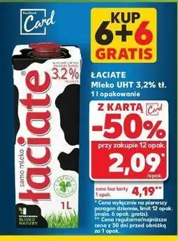 Kaufland Mleko 3.2% Łaciate oferta