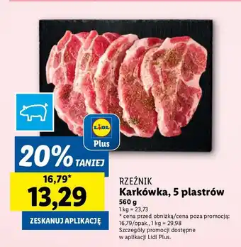 Lidl Karkowka wieprzowa bez kosci Rzeźnik codzienna dostawa oferta