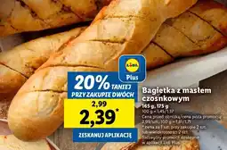 Lidl Bagietka z masłem czosnkowym oferta