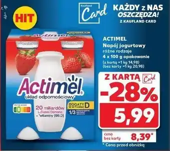 Kaufland Jogurt truskawka Danone actimel oferta