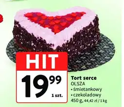 Intermarche Tort serce śmietankowy Olsza oferta