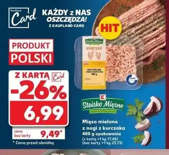 Kaufland Mięso mielone z nogi kurczaka Stoisko mięsne oferta